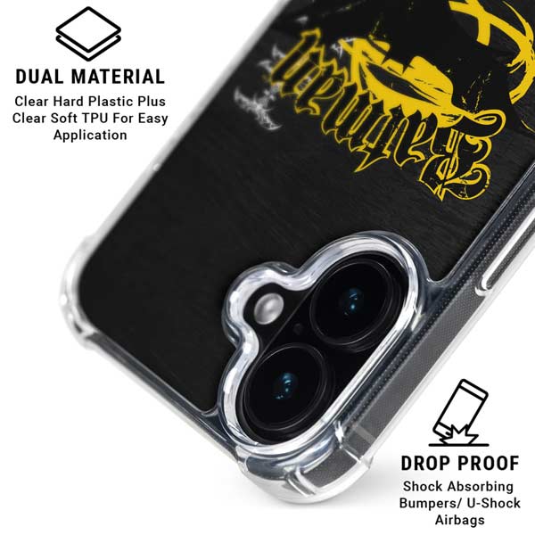 DC Comics Batman Dark Knight Logo Yellow & Black iPhone 17 MagSafe Case