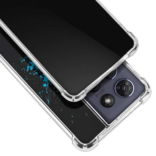 DC Comics Batman Blue Splash character shape Moto G Play 5G (2025) Clear Case