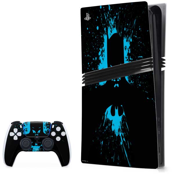 DC Comics Batman Blue Splash character shape PlayStation PS5 Skins