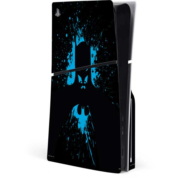 DC Comics Batman Blue Splash character shape PlayStation PS5 Skins