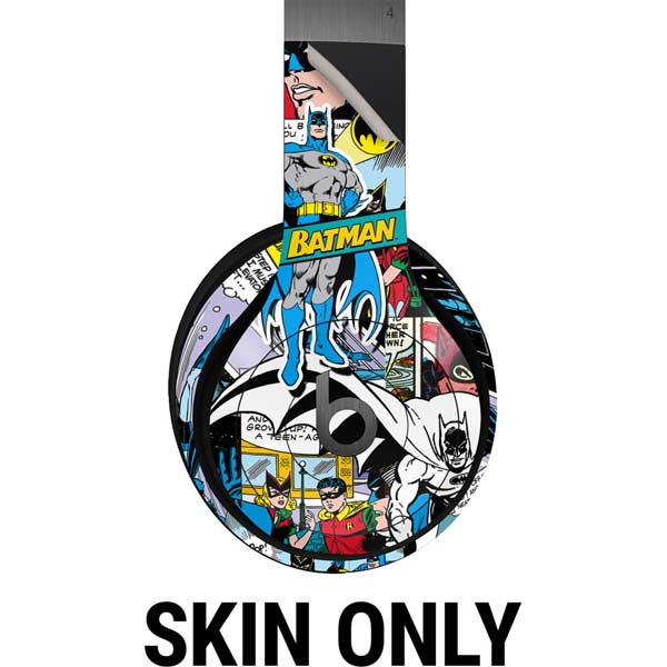 DC Comics Batman Vintage Pose Collage Art Beats Solo 4 Wireless Headphones Skin