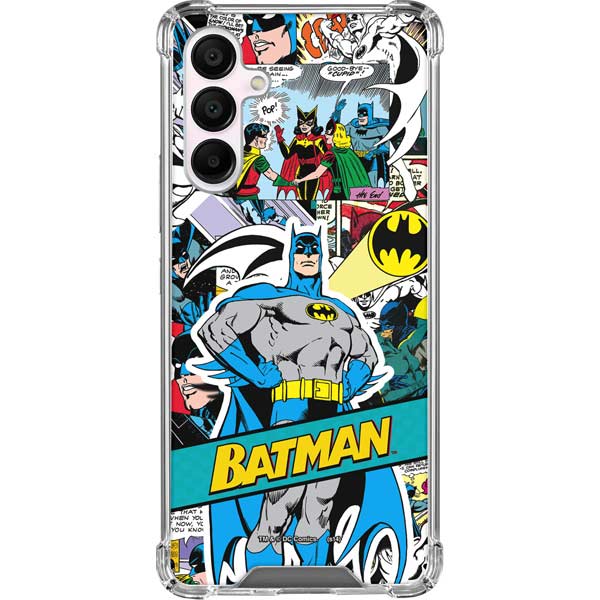 Galaxy A16 5G DC Comics Batman Vintage Pose Collage Art Clear Case | Skinit