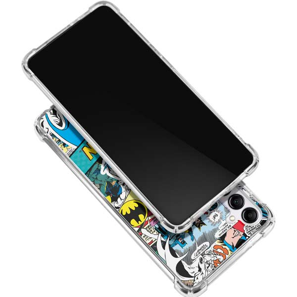 DC Comics Batman Vintage Pose Collage Art Galaxy A16 5G Clear Case