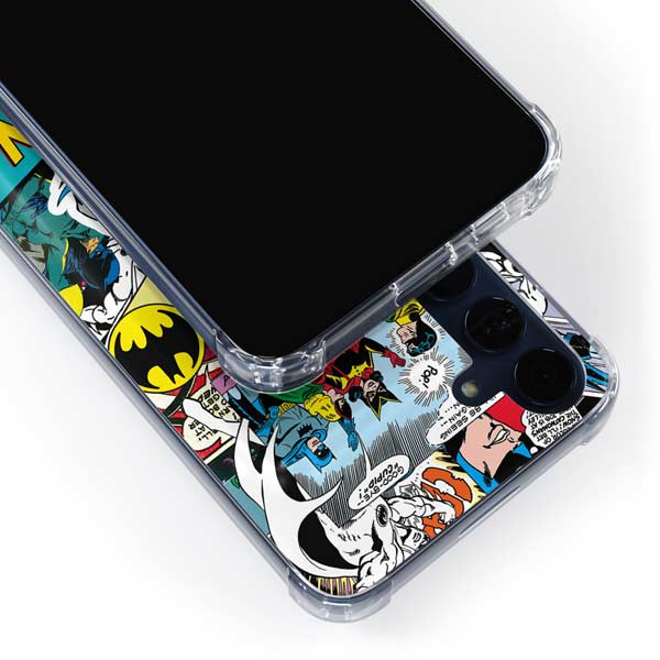 DC Comics Batman Vintage Pose Collage Art Galaxy A35 5G Clear Case