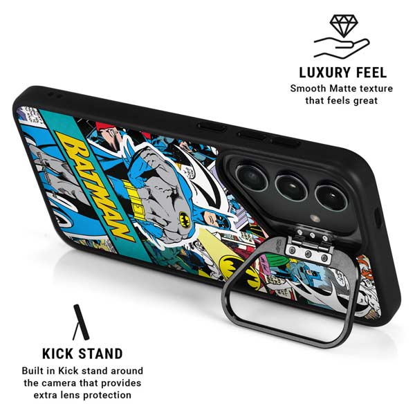 DC Comics Batman Vintage Pose Collage Art Galaxy S24 Ultra Kickstand Case