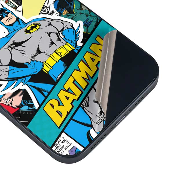DC Comics Batman Vintage Pose Collage Art iPhone 15 Skin