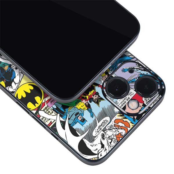 DC Comics Batman Vintage Pose Collage Art iPhone 15 Skin