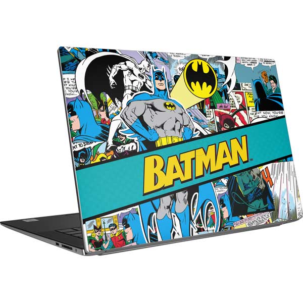 DC Comics Batman Vintage Pose Collage Art Dell XPS Skin