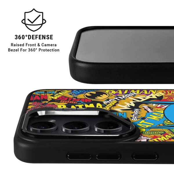 DC Comics Batman Mask Vintage Pattern Galaxy S26 Plus Kickstand Case