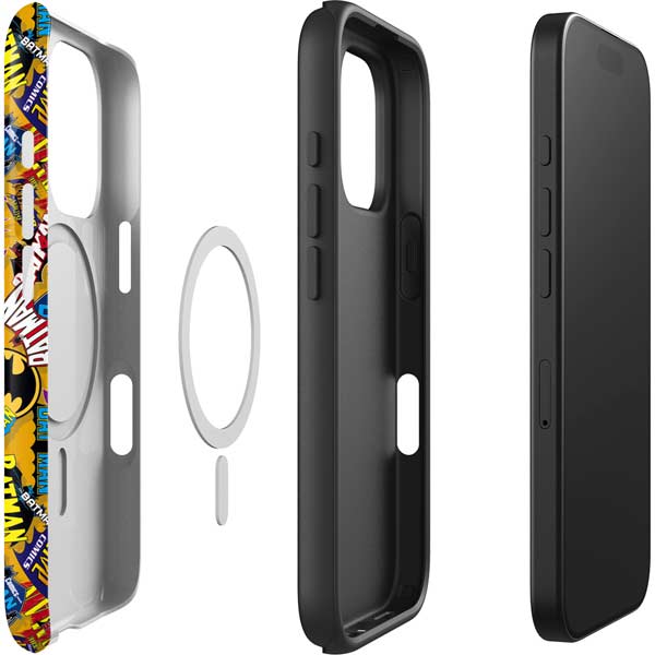 DC Comics Batman Mask Vintage Pattern iPhone 16 Pro Max Magsafe Impact Case