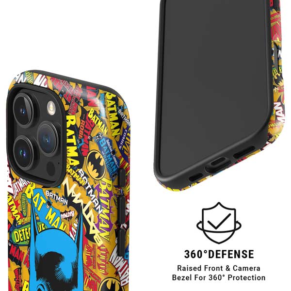DC Comics Batman Mask Vintage Pattern iPhone 16 Pro Max Magsafe Impact Case