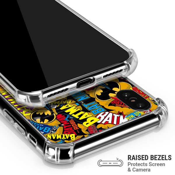 DC Comics Batman Mask Vintage Pattern iPhone X/XS Clear Case