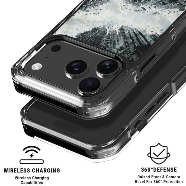 DC Comics Batman Dark Knight Rises Poster iPhone 17 Pro Clear Case