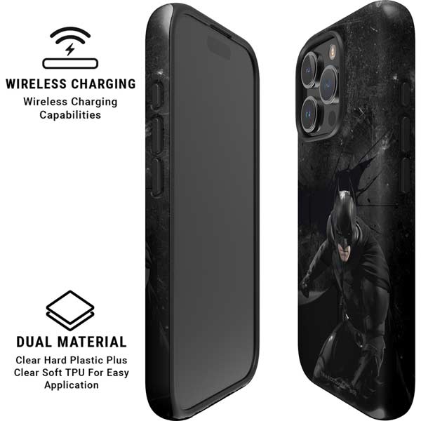 DC Comics Batman in Black iPhone 16 Pro Max Magsafe Impact Case