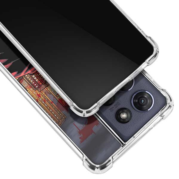 DC Comics Batman The Dark Knight Comic Art in Gotham City Moto G 5G (2025) Clear Case