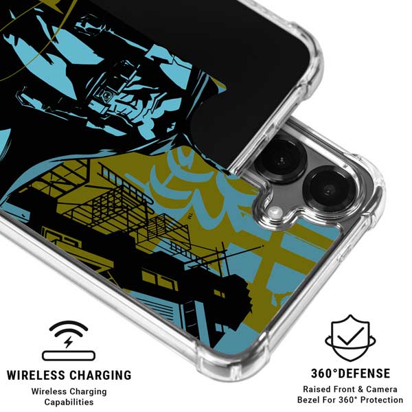 DC Comics Batman Poster Abstract Galaxy S26 Clear Case