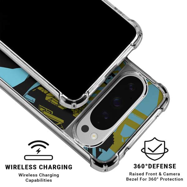 DC Comics Batman Poster Abstract Google Pixel 10 Pro Clear Case