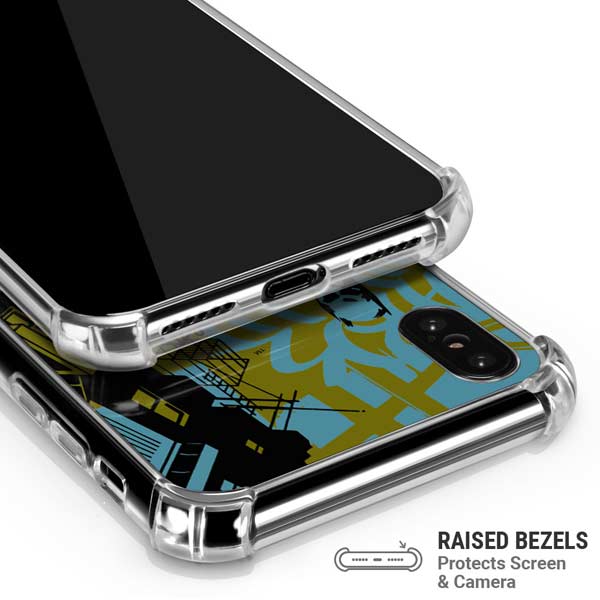 DC Comics Batman Poster Abstract iPhone X/XS Clear Case