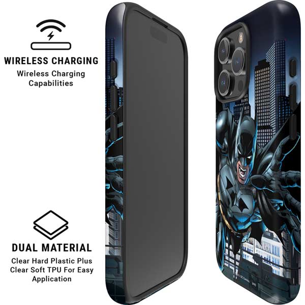 DC Comics Batman Dark Knight Comic Art Action Pose iPhone 16 Pro Max Magsafe Impact Case