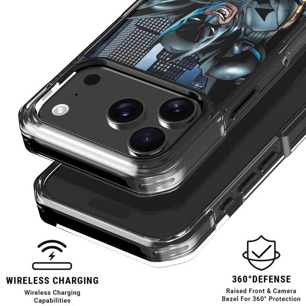 DC Comics Batman Dark Knight Comic Art Action Pose iPhone 17 Pro Clear Case