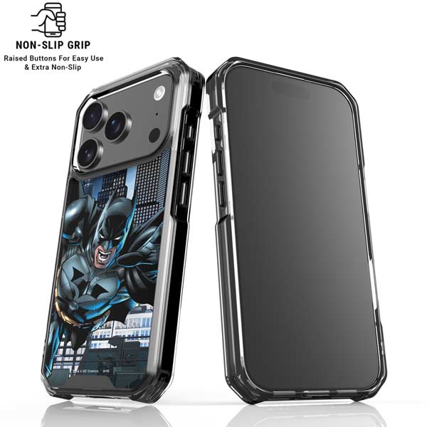 DC Comics Batman Dark Knight Comic Art Action Pose iPhone 17 Pro Clear Case