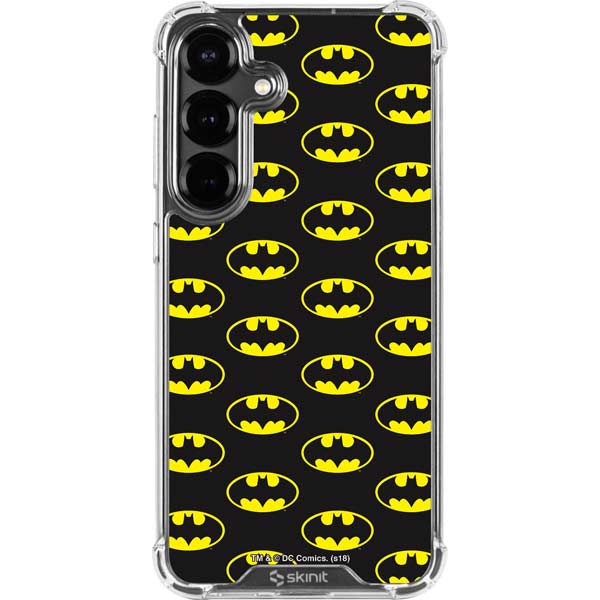 DC Comics Batman Logo All Over Print Galaxy S26 Clear Case