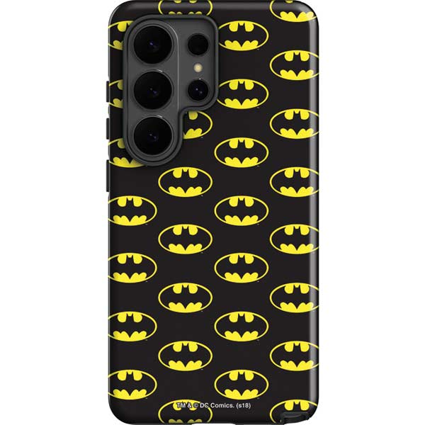 DC Comics Batman Logo All Over Print Galaxy S26 Ultra Impact Case