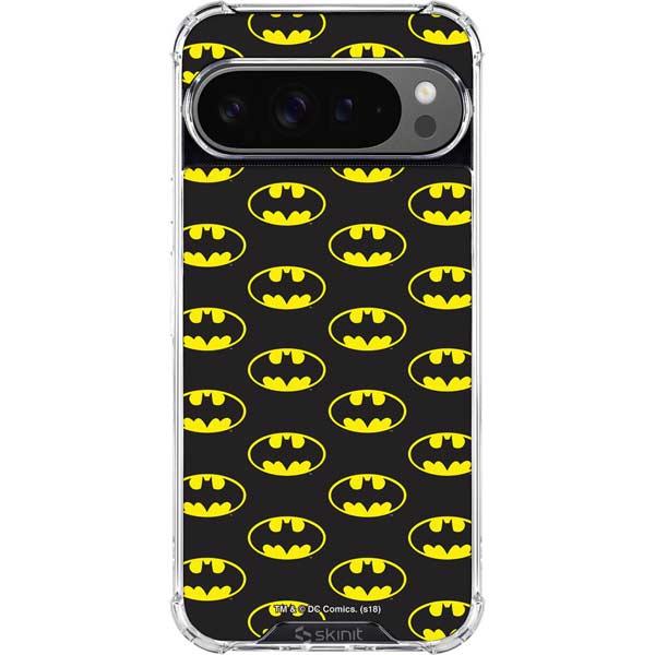 DC Comics Batman Logo All Over Print Google Pixel 10 Pro Clear Case