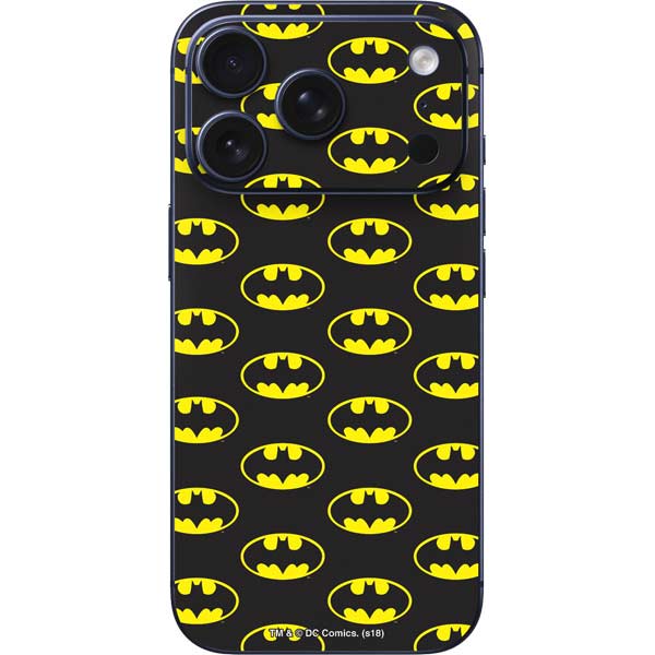 DC Comics Batman Logo All Over Print iPhone 17 Pro Skin