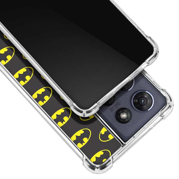 DC Comics Batman Logo All Over Print Moto G 5G (2025) Clear Case