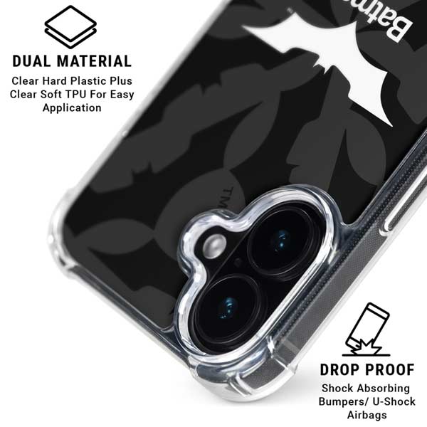 DC Comics Batman Dark Knight Logo iPhone 17 Clear Case