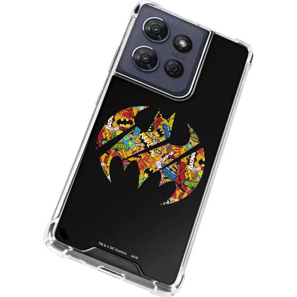 DC Comics Batman Silhouette Logo Vintage Pattern Moto G Play 5G (2025) Clear Case