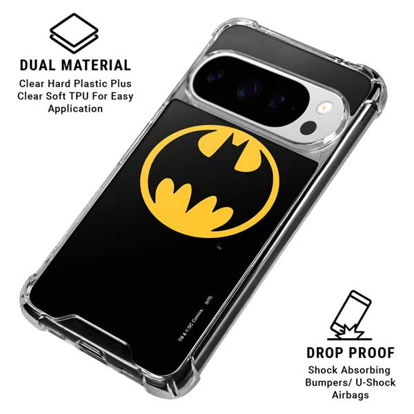 DC Comics Batman Logo Google Pixel 10 Pro Clear Case