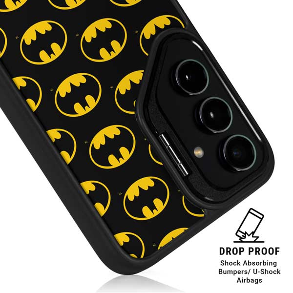 DC Comics Batman Logo Pattern Galaxy S26 Ultra Kickstand Case