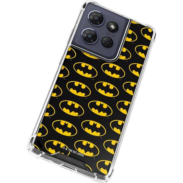 DC Comics Batman Logo Pattern Moto G 5G (2025) Clear Case