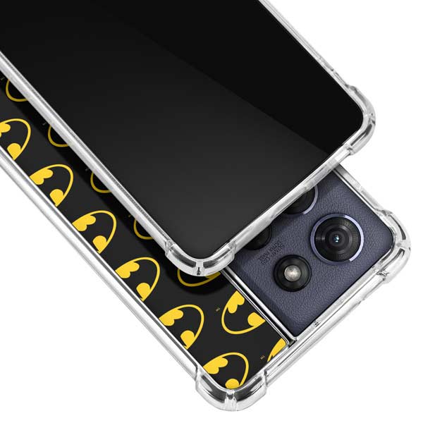 DC Comics Batman Logo Pattern Moto G 5G (2025) Clear Case