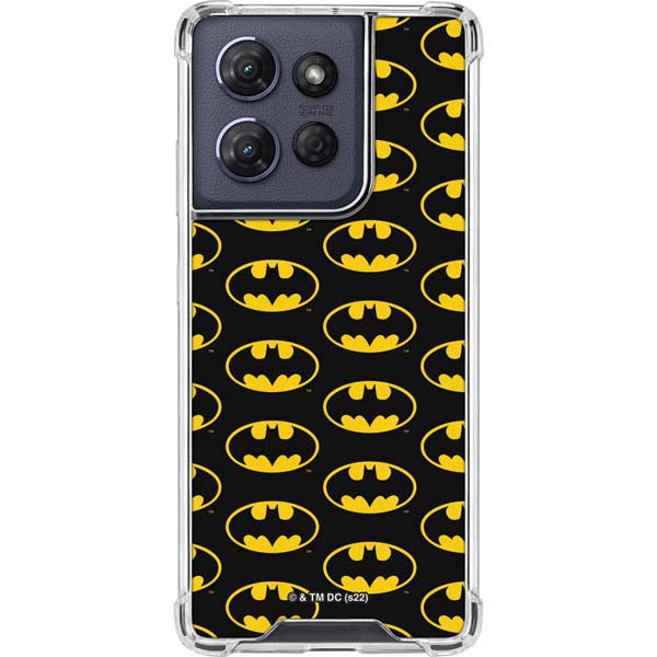 DC Comics Batman Logo Pattern Moto G Power 5G (2025) Clear Case