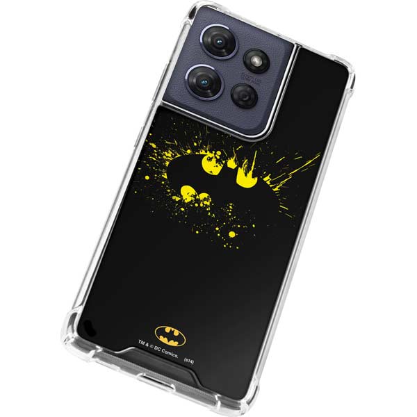 DC Comics Batman Logo Yellow Splash Moto G Power 5G (2025) Clear Case