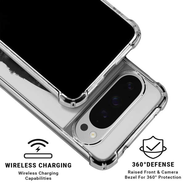 DC Comics Batman Mask Art Google Pixel 10 Pro XL Clear Case