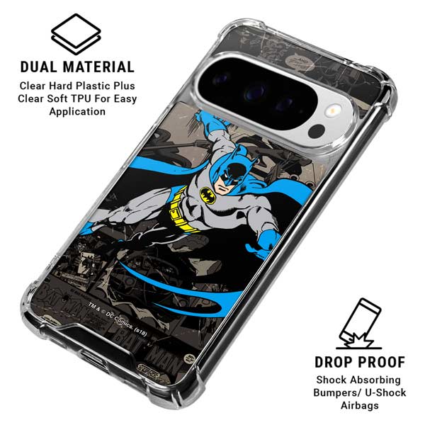 DC Comics Batman Classic Art Google Pixel 10 Pro XL Clear Case
