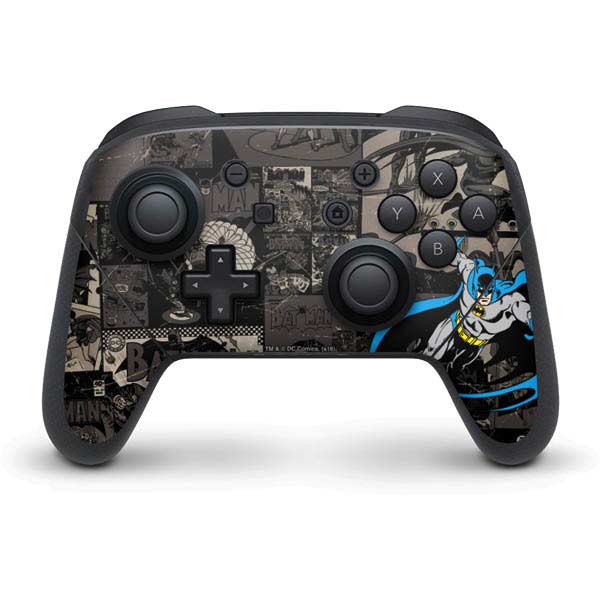 Batman Mixed Media Switch Pro Controller Skin | DC Comics – Skinit