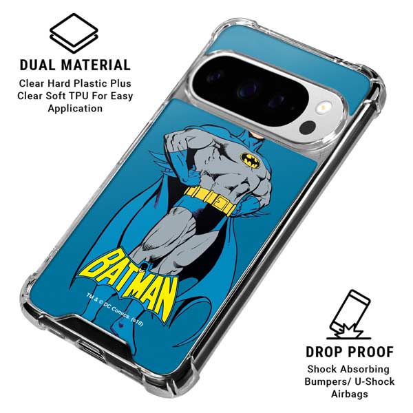 DC Comics Batman Portrait Google Pixel 10 Pro XL Clear Case