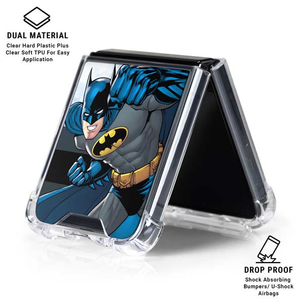 DC Comics Batman Ready for Action Galaxy Z Flip7 Clear Case