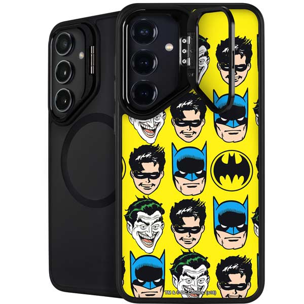DC Comics Batman Vintage Character Pattern - Joker and Robin Galaxy S26 Plus Kickstand Case