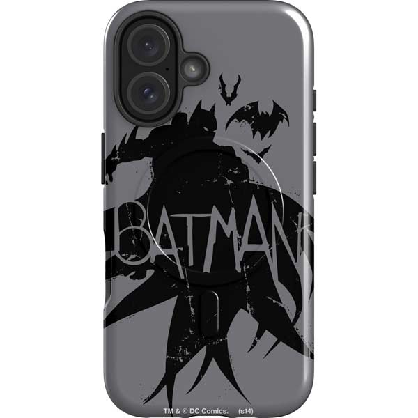 DC Comics Batman Silhouette Art iPhone 16 Magsafe Impact Case