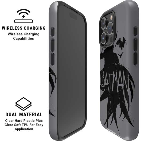 DC Comics Batman Silhouette Art iPhone 16 Pro Max Magsafe Impact Case