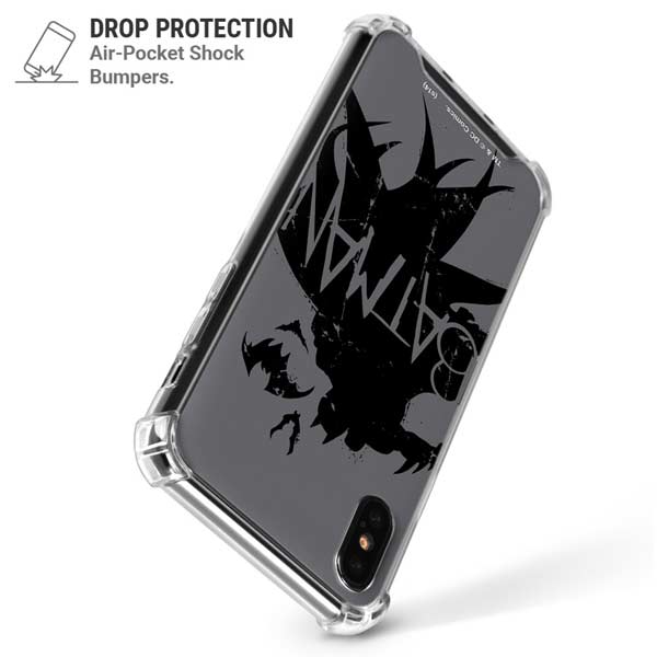 DC Comics Batman Silhouette Art iPhone X/XS Clear Case