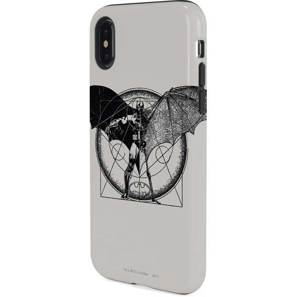 DC Comics Batman Skeleton diagram Art iPhone XS Pro Case
