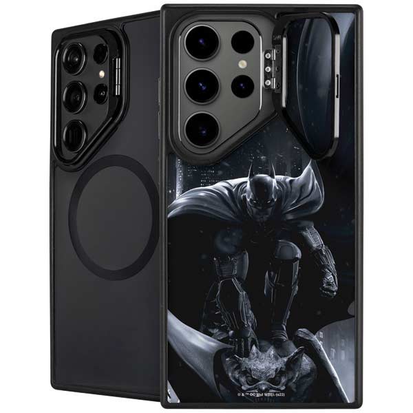 DC Comics Arkham Origins Batman In action pose Galaxy S26 Ultra Kickstand Case