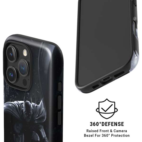 DC Comics Arkham Origins Batman In action pose iPhone 16 Pro Max Magsafe Impact Case